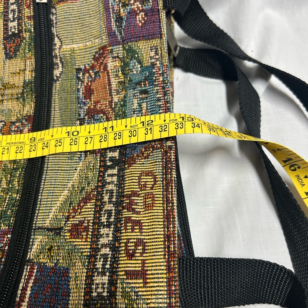 Route 66 Tapestry Travel-Tote Bag colorful W Handles Pockets Zipper - Picture 6 of 7